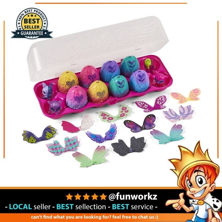 Hatchimals CollEGGtibles, Wilder Wings 12-Pack Egg Carton with Mix