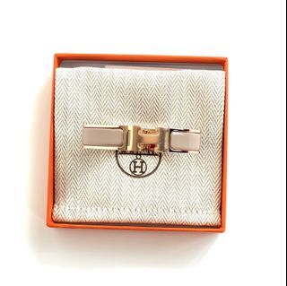 Hermes - Marron Glace Clic H Bracelet with Rose Gold Hardware