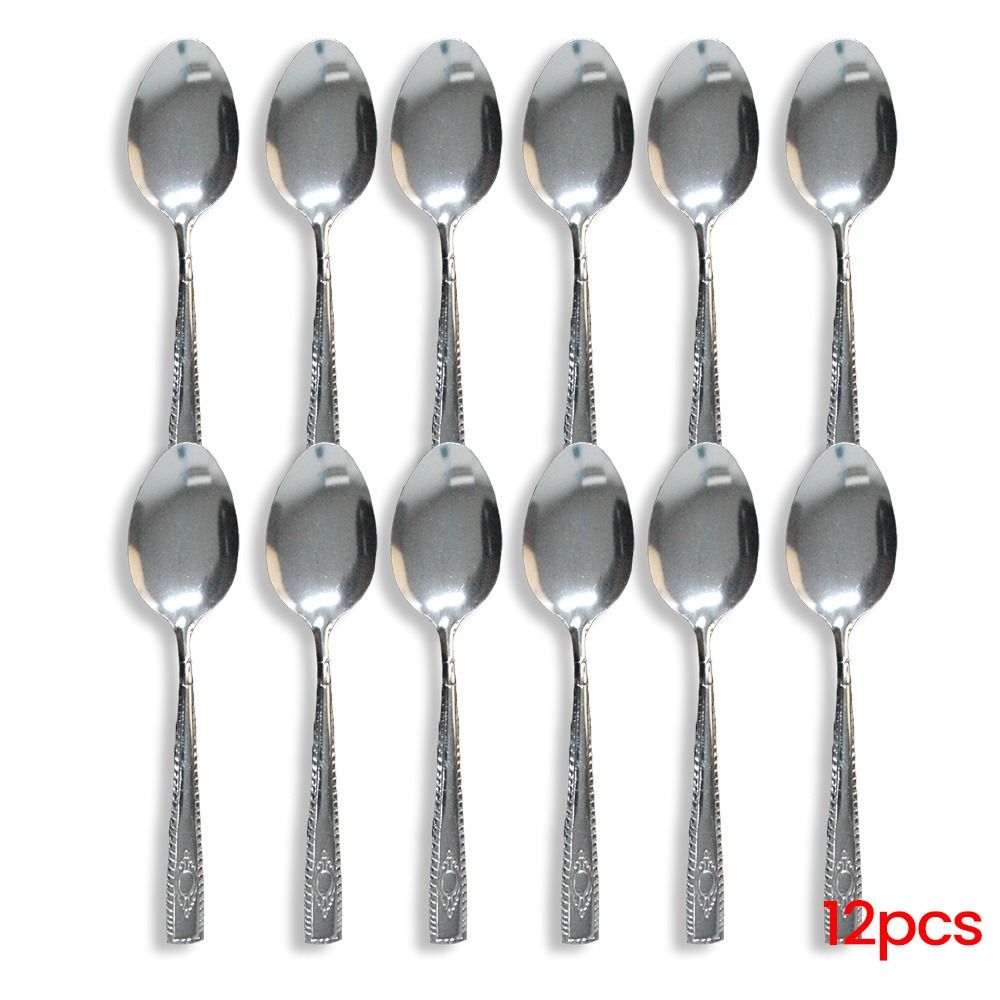 Other　Kitchenware　Living,　on　Gold,　12　Quality　Steel　Carousell　Fork　Tableware　Furniture　Kitchenware　Silver　pieces　Home　Stainless　High　and　Spoon　Tableware,