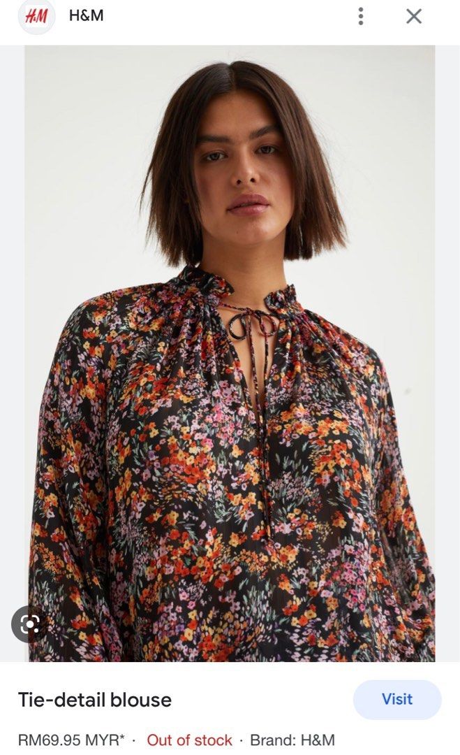 H and m blouse hotsell