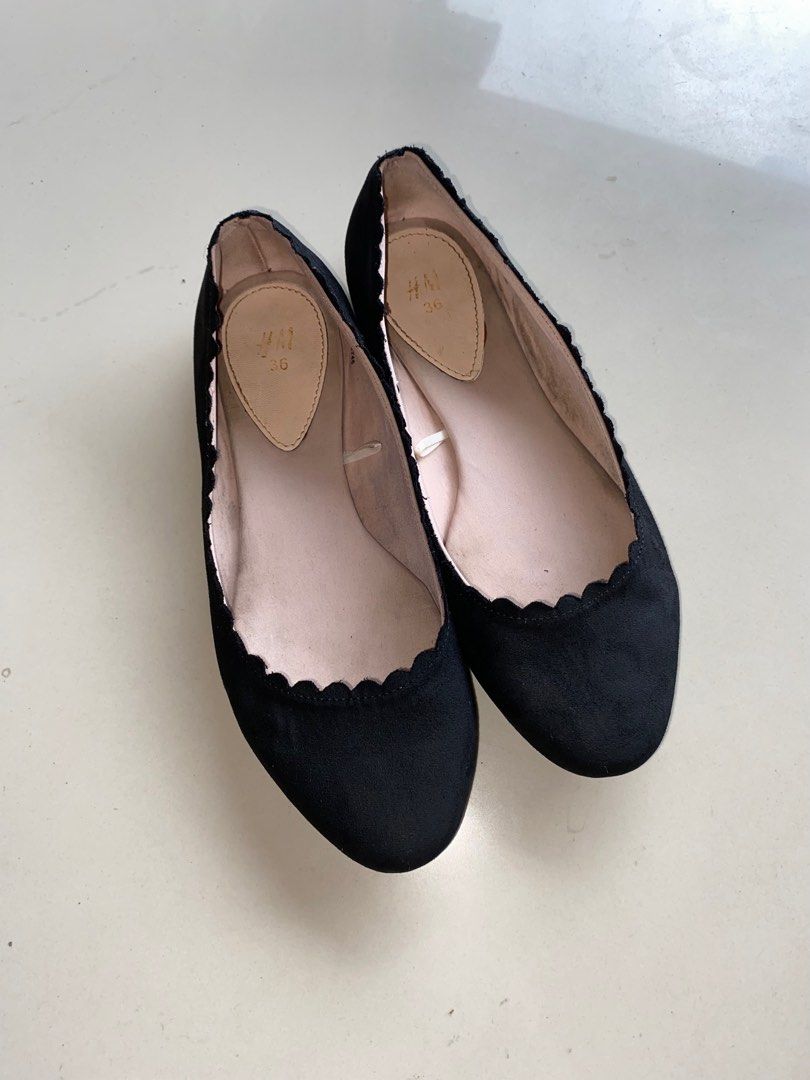 Flat shoes sales hitam h&m
