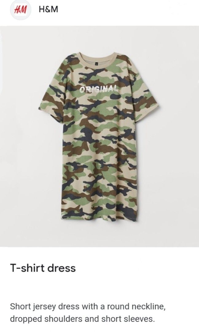 H and discount m tshirt dress