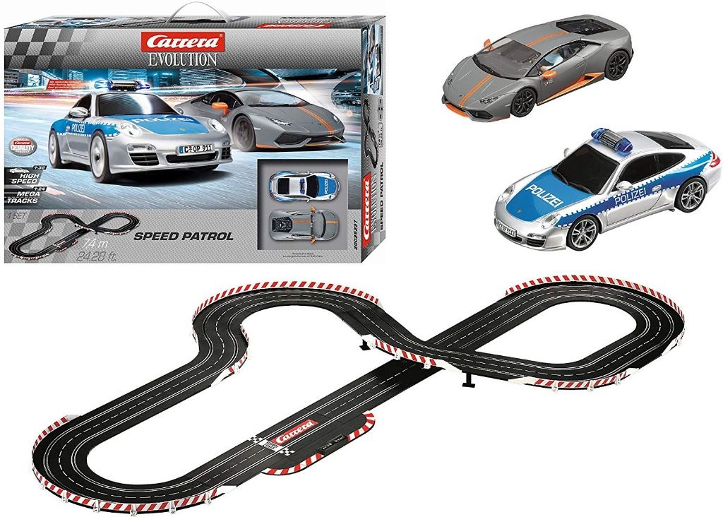 HOT) Carrera Evolution Speed Patrol Slot Car Race Set, Hobbies & Toys, Toys  & Games on Carousell