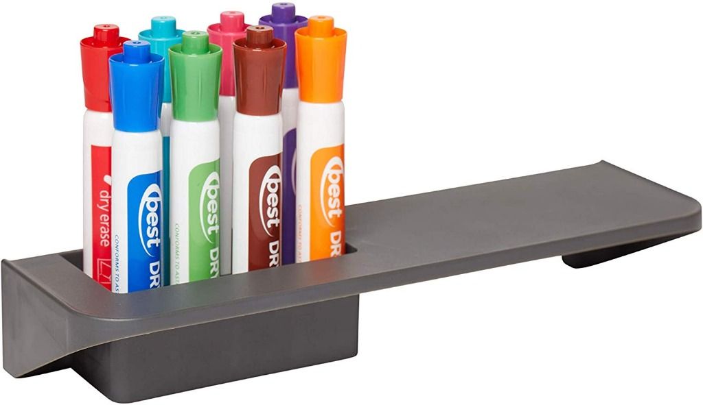HOT) ECRKids8 Slot MagneticDry Erase Marker Holder - Pen and