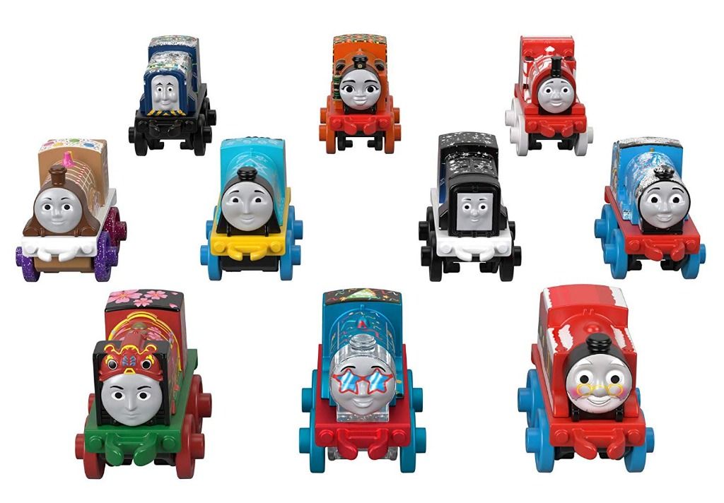 hot-fisher-price-thomas-friends-happy-holidays-minis-10-pack