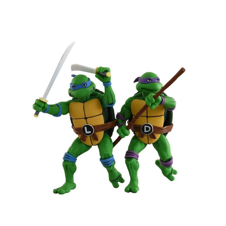 NECA TEENAGE MUTANT NINJA TURTLES TARGET EXCLUSIVE LEONARDO AND SHREDDER 2  PACK