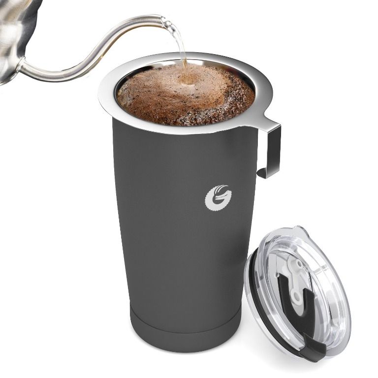  Coffee Gator Micro-mesh Stainless Steel Coffee Filter - Fits Coffee  Gator Pour Over Travel Mugs, Pour Over Brewers And Most Tea And Coffee  Cups. : Home & Kitchen