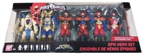  Power Rangers Super Ninja Steel Epic Hero Action Figure 6 Pack  with Red Ranger : Power Rangers: Toys & Games