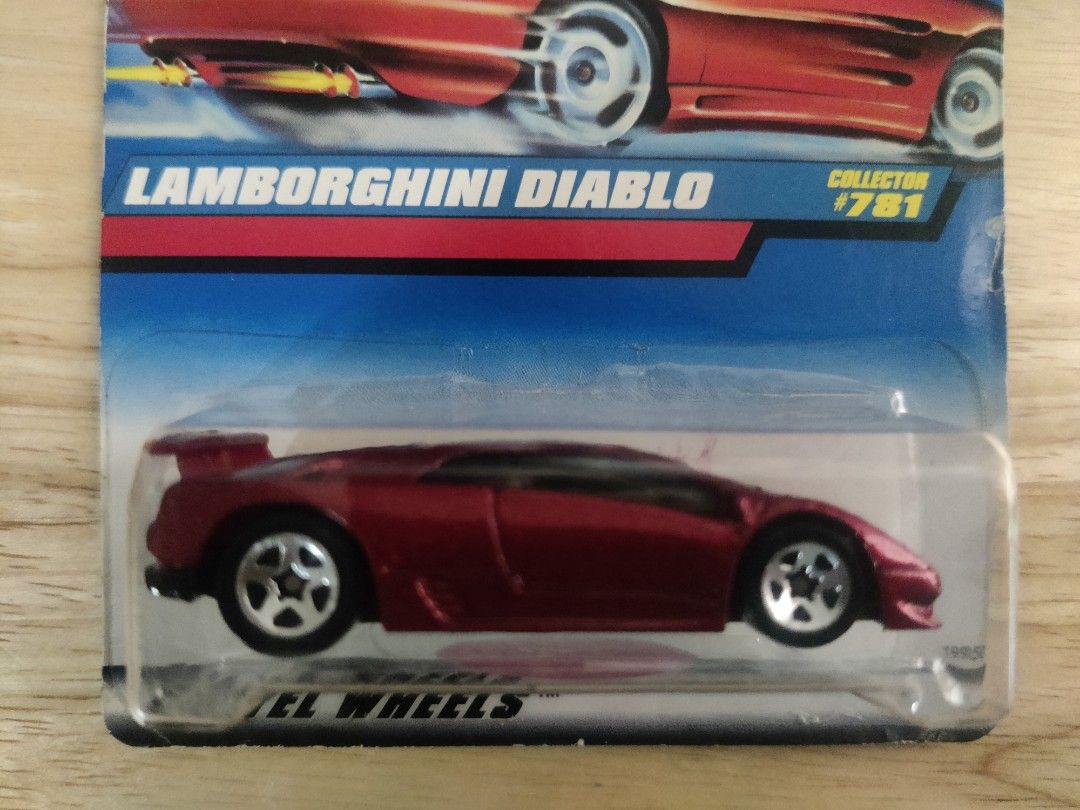 Hot wheels Lamborghini Diablo Burgundy, Hobbies & Toys, Toys & Games on  Carousell