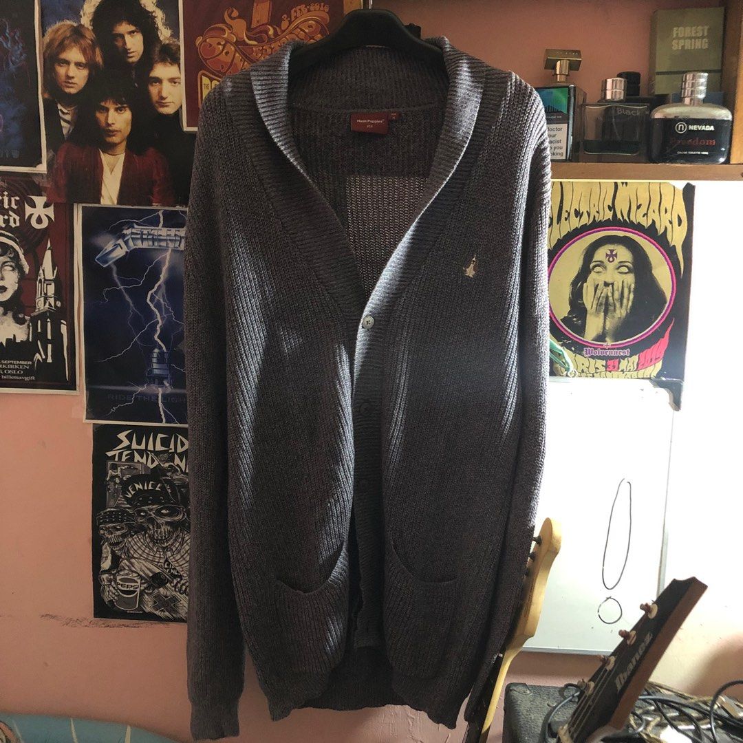 HUSH PUPPIES CARDIGAN Fesyen Pria Pakaian Baju Luaran di Carousell