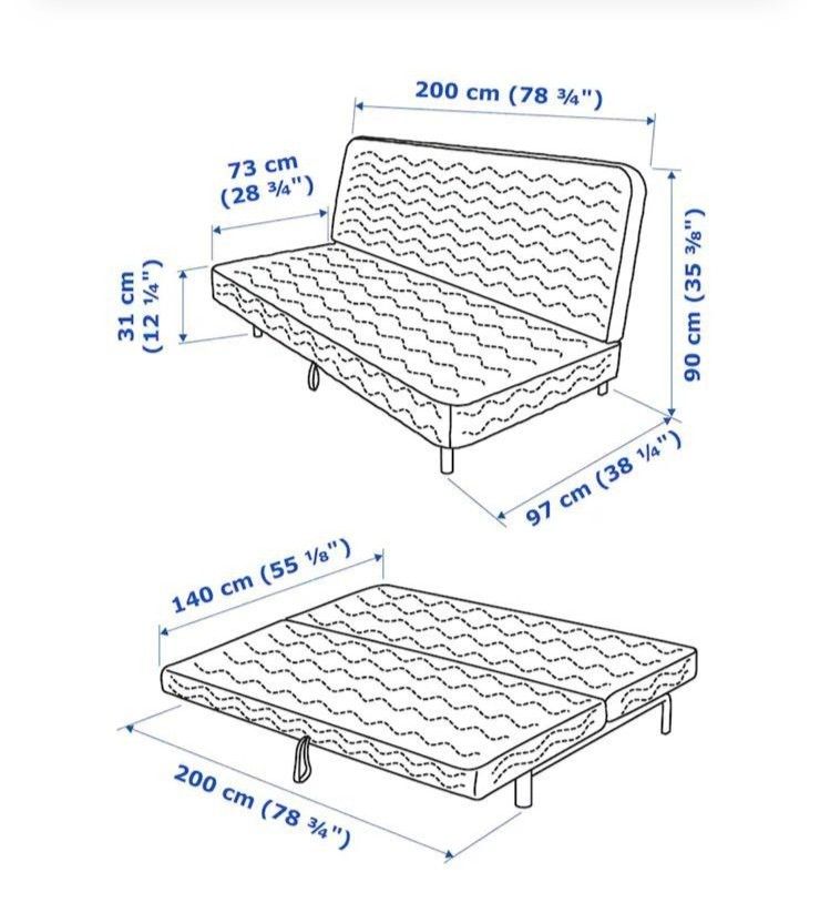 IKEA Sofa Bed, Furniture & Home Living, Furniture, Sofas on Carousell
