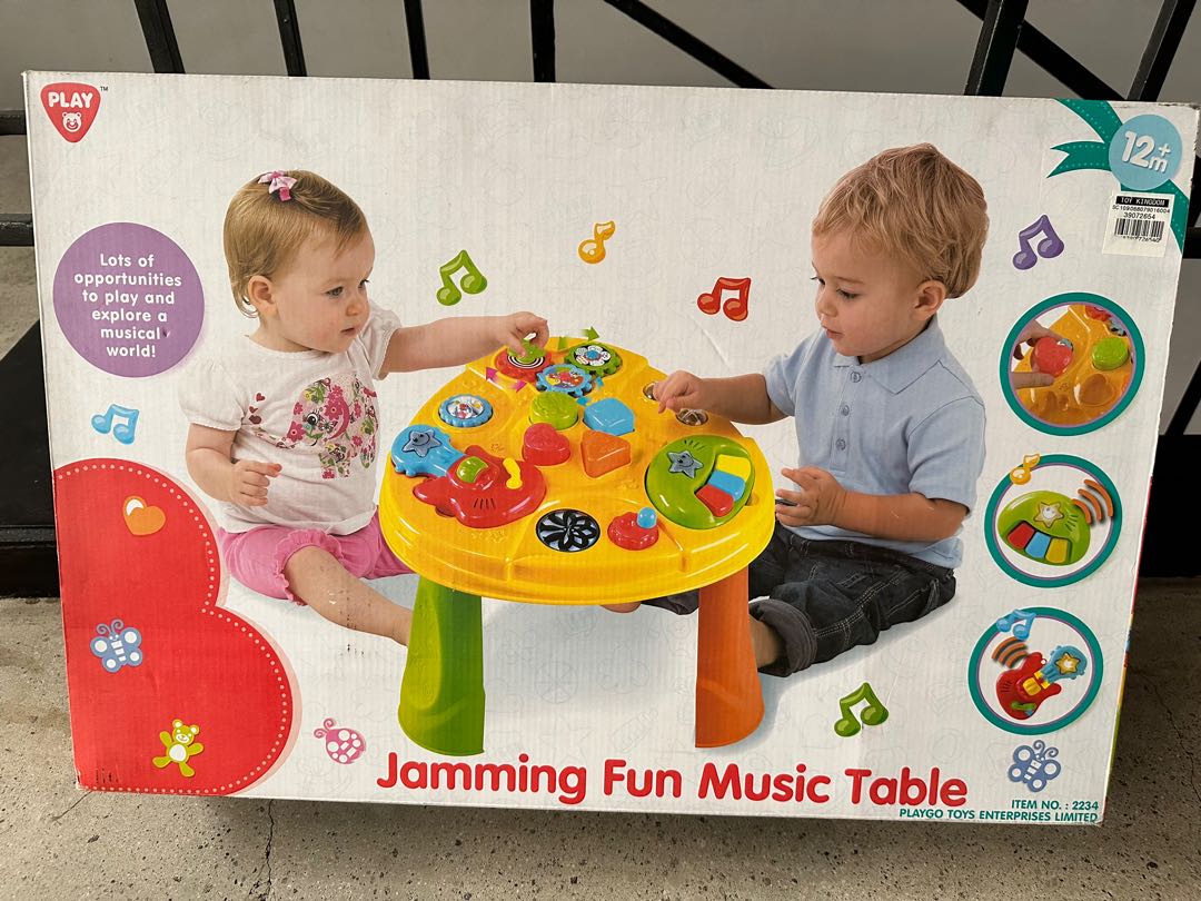 Jamming fun music shop table