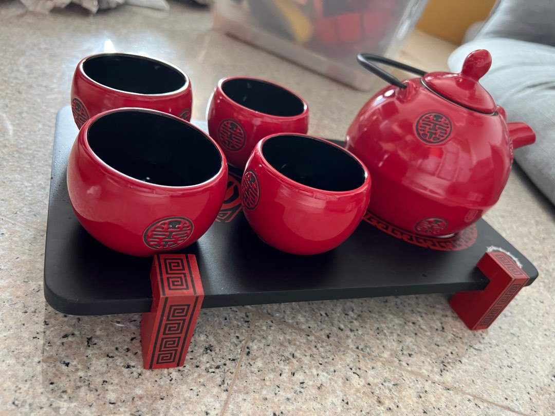 Japanese style Chinese Tea Set for Tea Ceremony Wedding, Everything