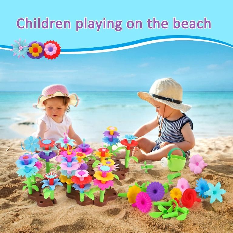 KaeKid Toys for 3-8 Year Old Girls,127 PCS Flower Garden Building