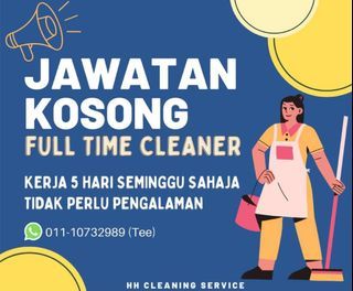 [KAMPAR]Jawatan Kosong Cleaner Rumah