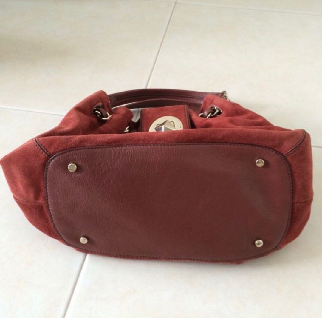 kate spade brown suede purse