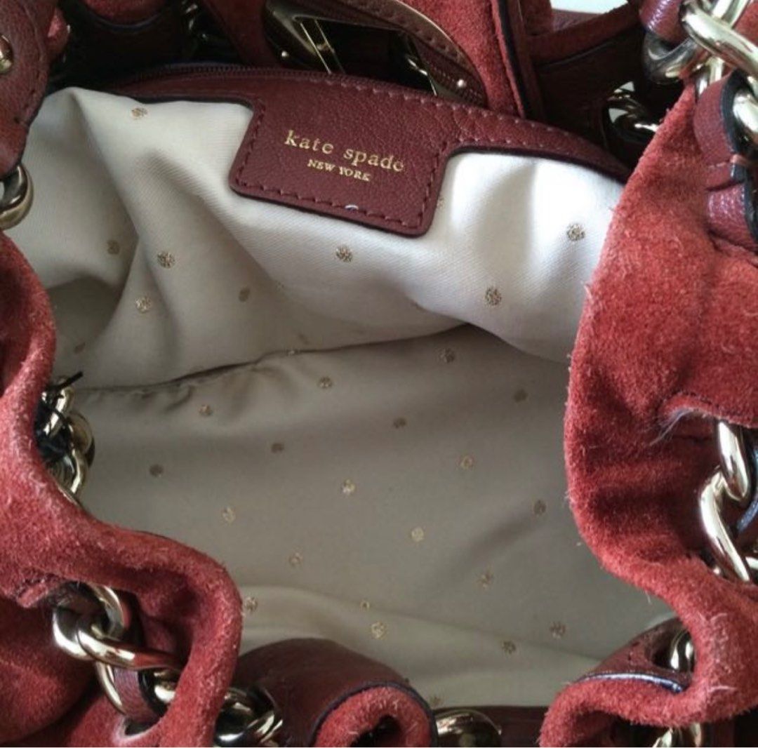 kate spade brown suede purse