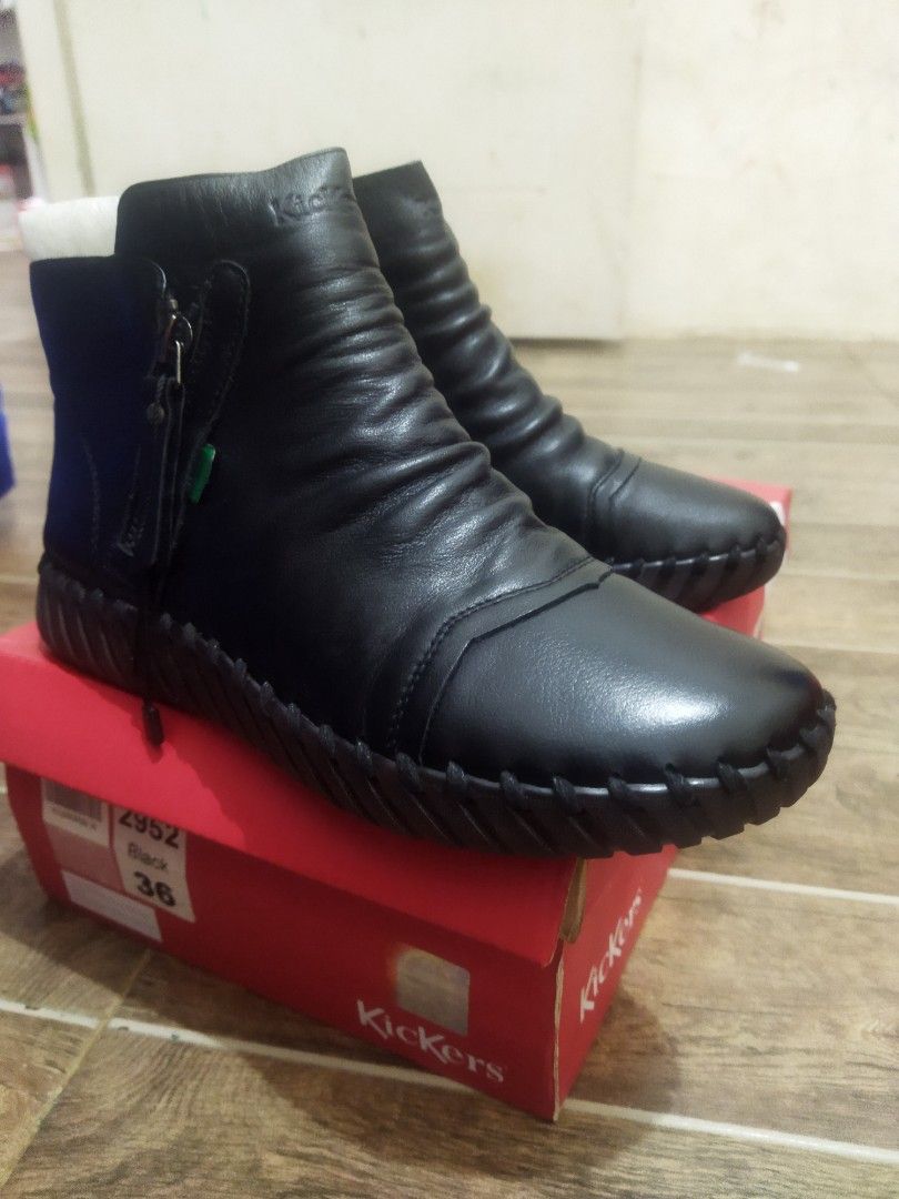 Kickers original sepatu boots kulit size 36