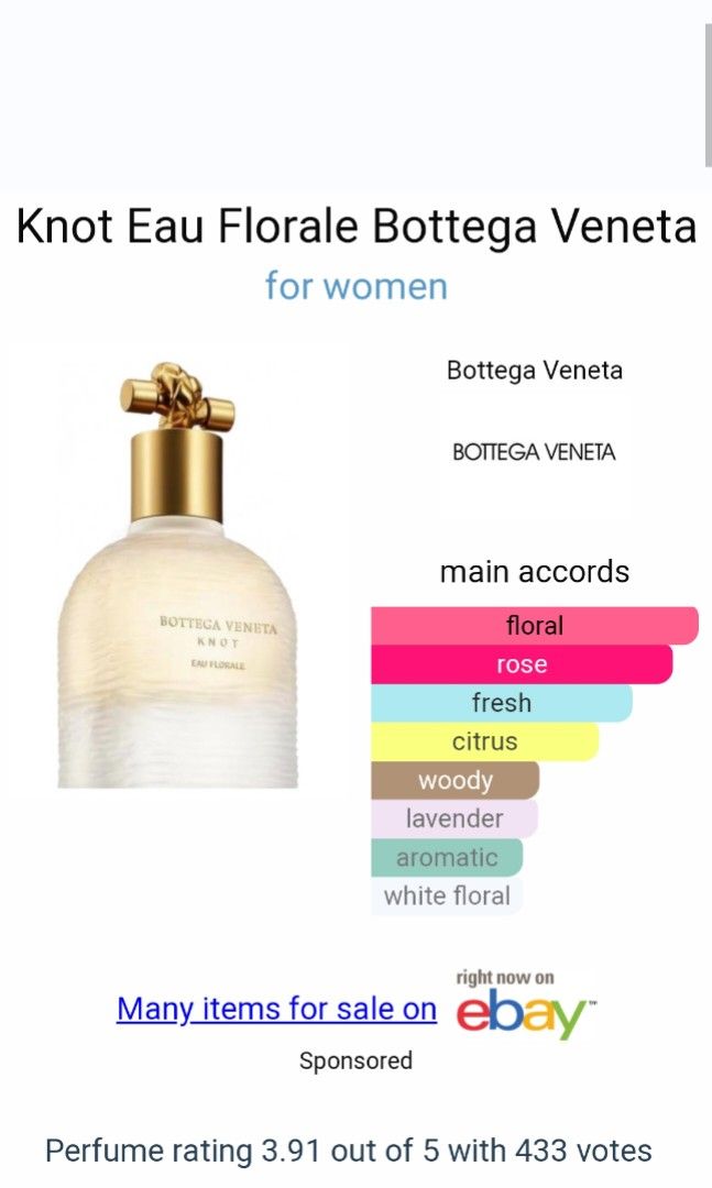 Knot Eau Florale For Women 100ml by BOTTEGA VENETA Original Tester