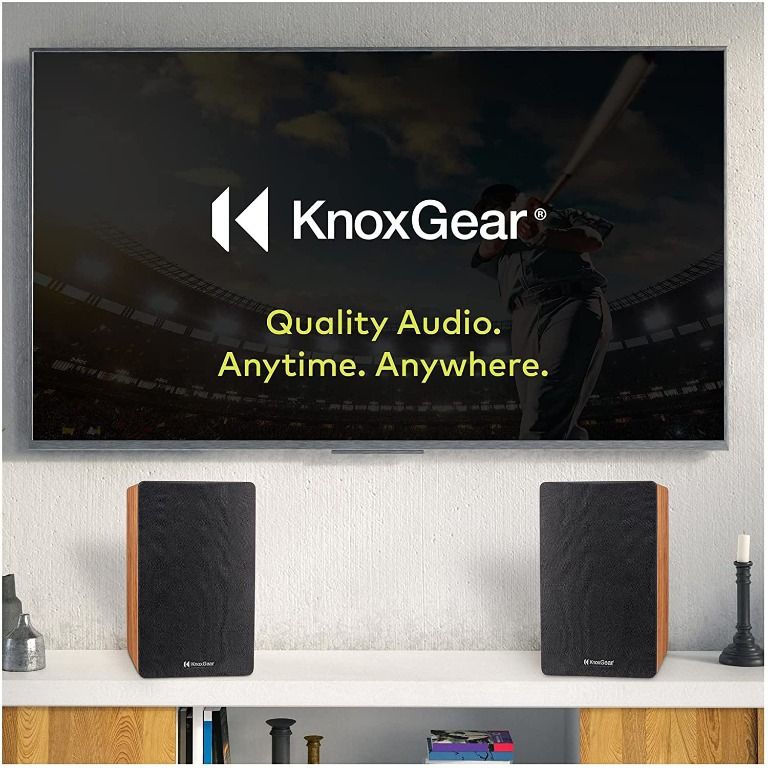 Knox Gear LP1 Powered Bookshelf Speaker with Bluetooth 30 Watt x 22.0