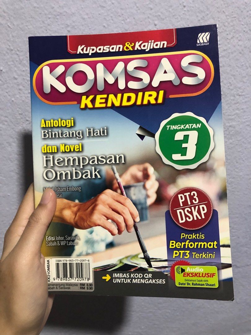 Komsas Bintang Hati dan Novel Hempasan Ombak Tingkatan 3, Hobbies
