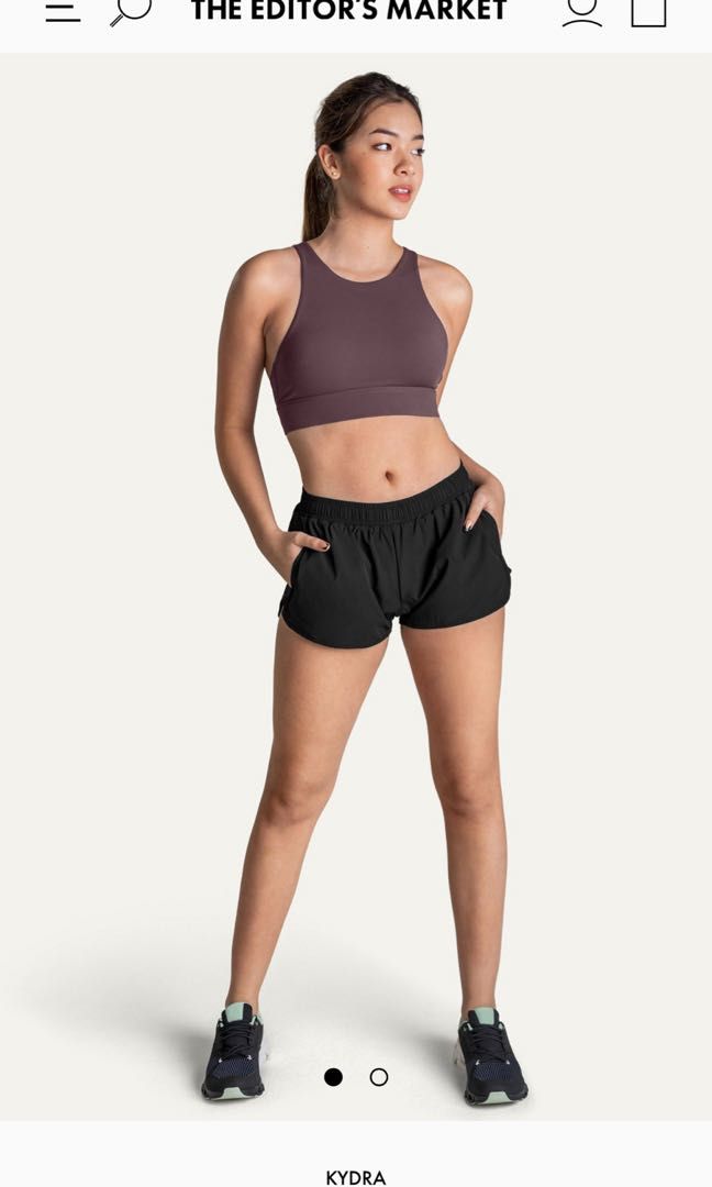 BNWT Kydra Kyro 4” Shorts in Espresso Brown, Women's Fashion, Activewear on  Carousell