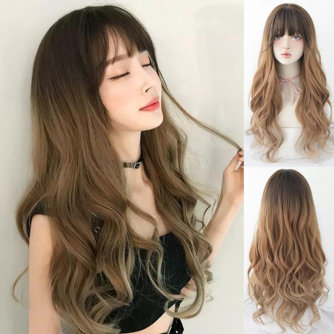 Khaki brown wig sales