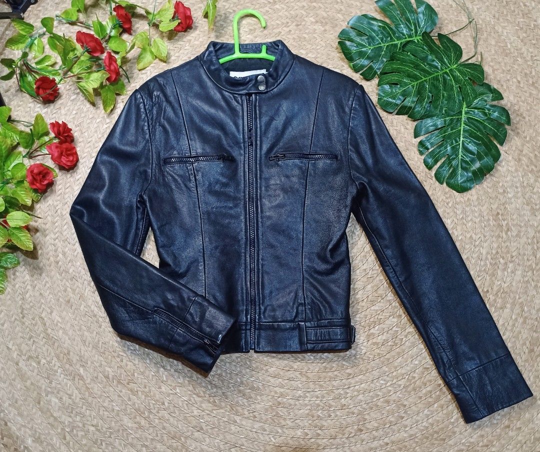 Leather Jacket small, Women's Fashion, Coats, Jackets and Outerwear on