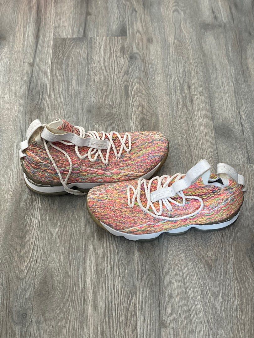 Lebron 15 Cereal Fruity Pebbles 11UK Men s Fashion Footwear