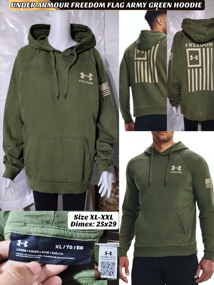Under armour best sale army hoodie