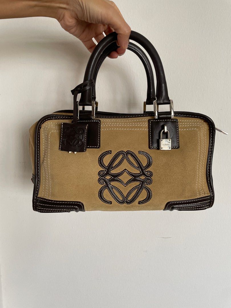 Loewe suede beige Amazona bag Luxury Bags Wallets on Carousell
