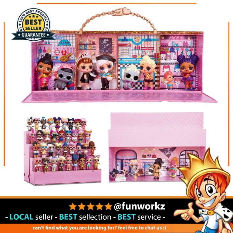 LOL Surprise! Pop-Up Store (Doll Display Case), Pink, Hobbies