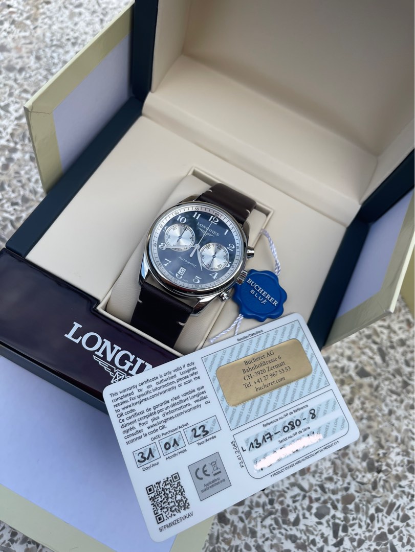 LONGINES MASTER COLLECTION CHRONOGRAPH BUCHERER BLUE Luxury
