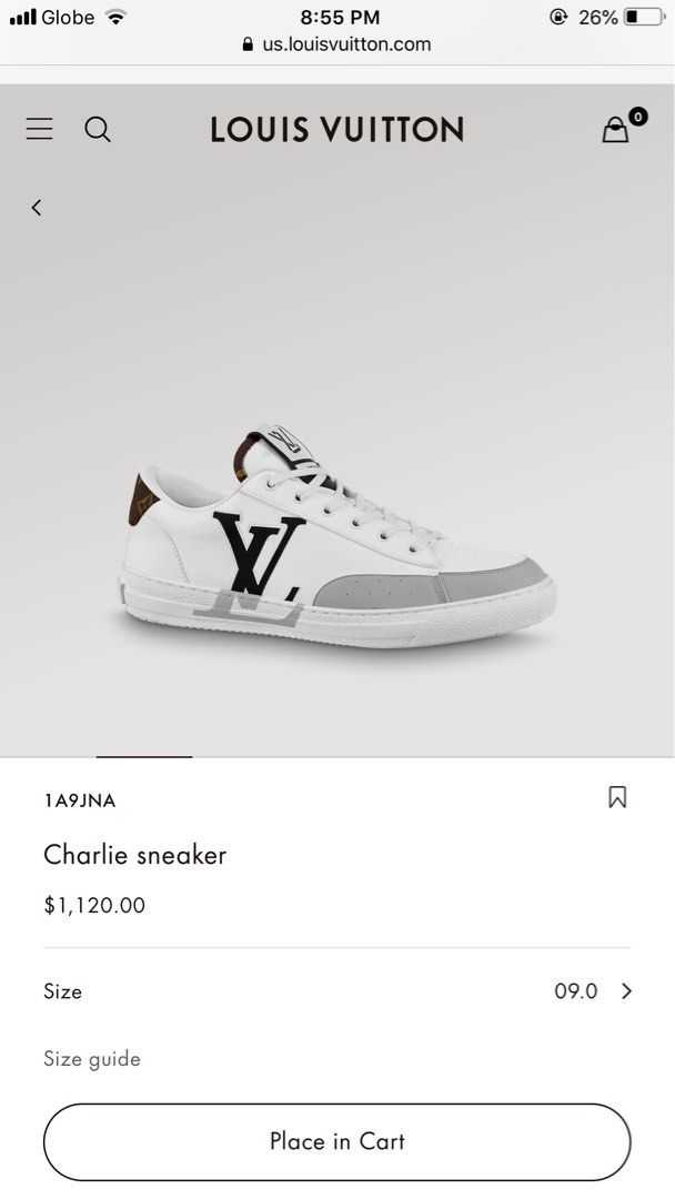Louis Vuitton Charlie Sneaker Blue. Size 09.0