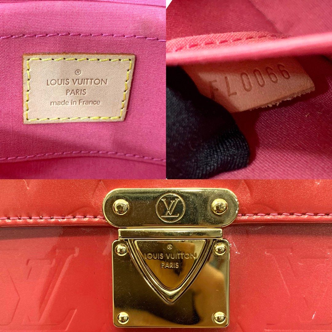 LOUIS VUITTON LOUIS VUITTON Malibu street Shoulder Bag M9150F Vernis  leather Red Used Women LV M9150F
