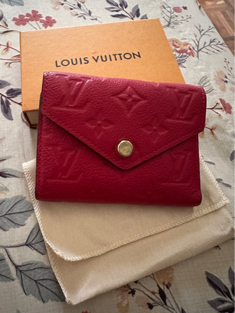 Louis Vuitton Victorine Wallet empreinte marine rouge - Good or Bag