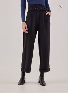 Love Bonito Avian Belted Straight Leg Trousers