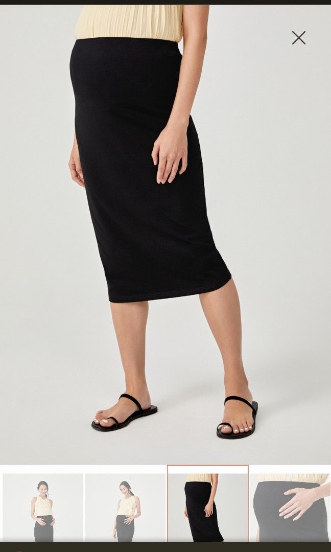 Lovebonito Yara Maternity Jersey Midi Pencil skirt size xs Women s Fashion Maternity wear on Carousell