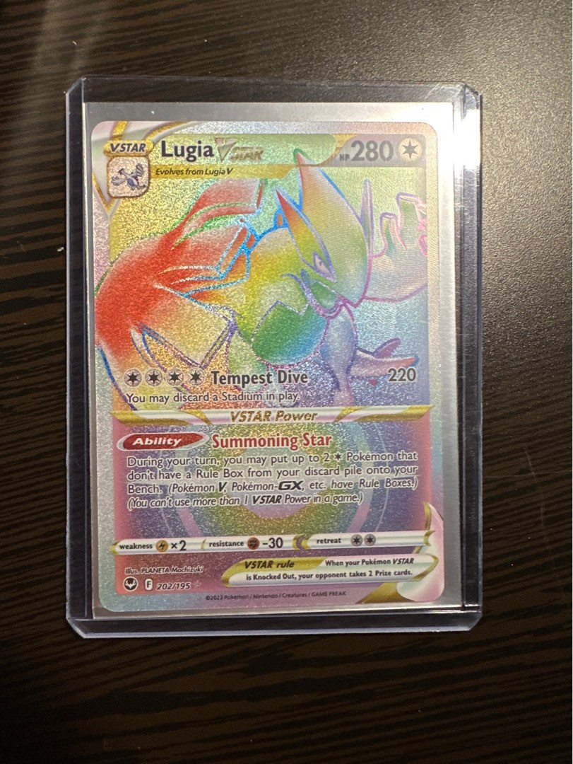 Lugia vstar rainbow hyper rare, Hobbies & Toys, Toys & Games on Carousell