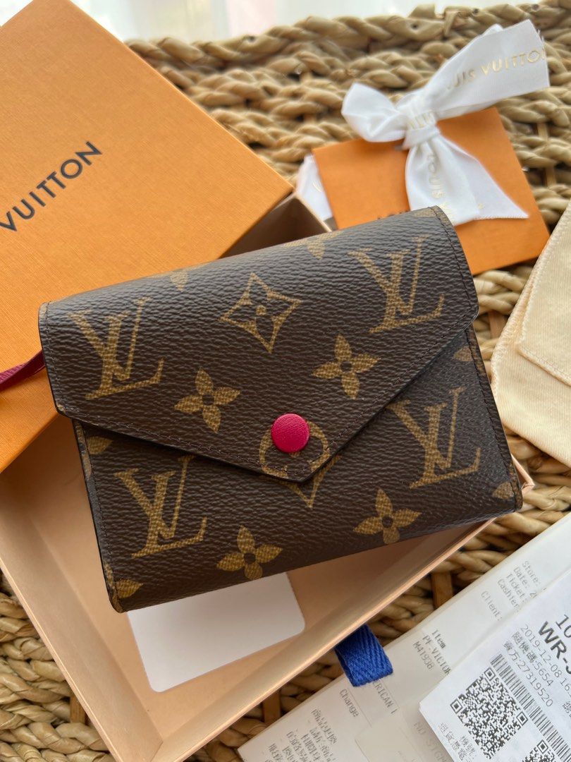 Authentic Louis Vuitton Victorine Wallet (Fuchsia Interior), Luxury, Bags &  Wallets on Carousell