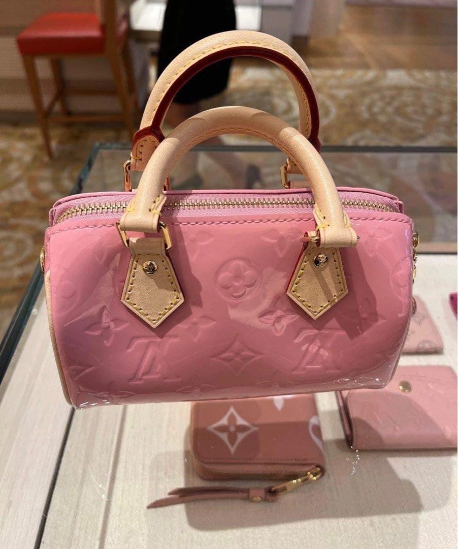 M81879 Louis Vuitton Nano valentine Speedy, Luxury, Bags & Wallets