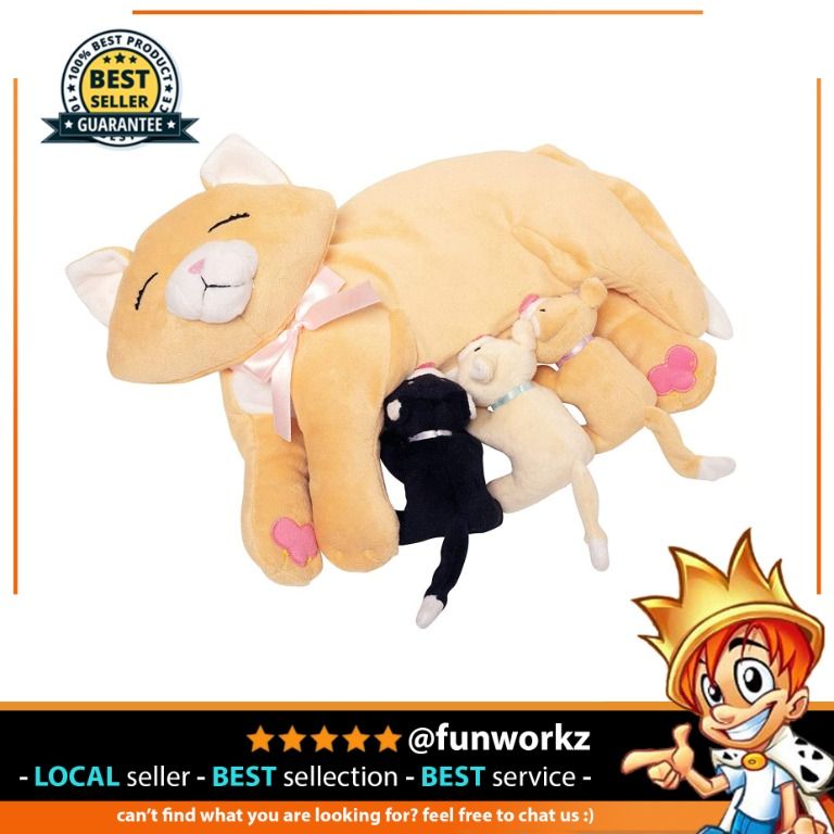Manhattan Toy Nursing Nina Cat Nurturing Soft Toy Babies Kids Infant Playtime on Carousell