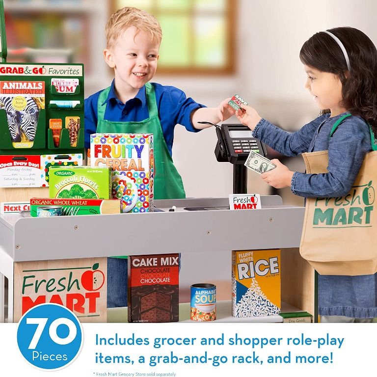 Melissa & Doug Fresh Mart Grocery Store Companion Collection (Play Sets