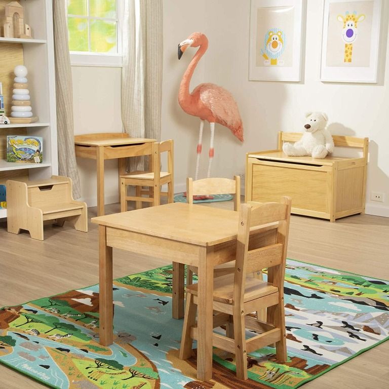 Melissa Doug Wooden Toy Chest Sturdy Wooden Chest 8.25 Cubic