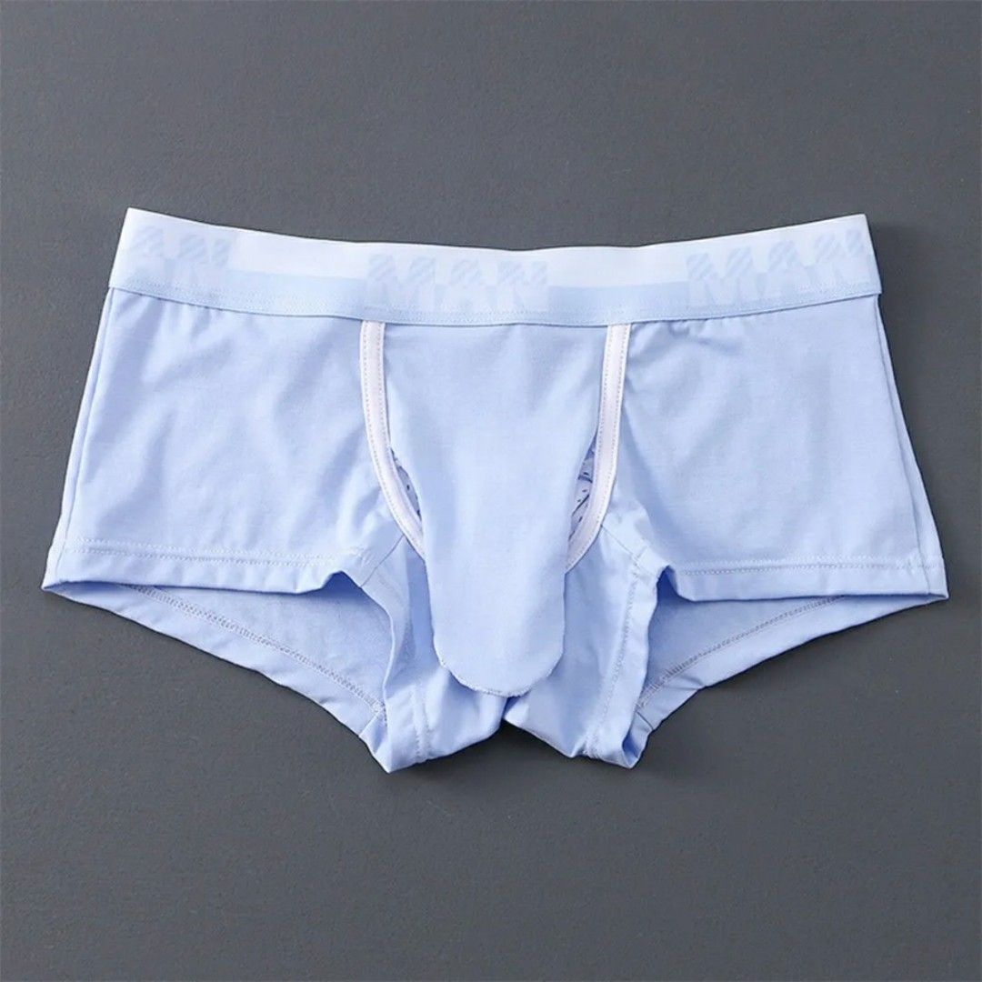 Men's Bulge Mesh Trunk Underwear, Men's Fashion, Bottoms, New Underwear on  Carousell