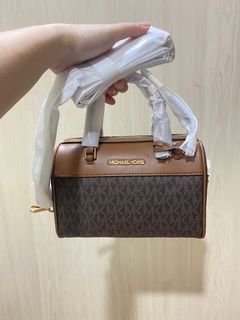 Michael Kors Signature Travel XS Duffle Crossbody Brown