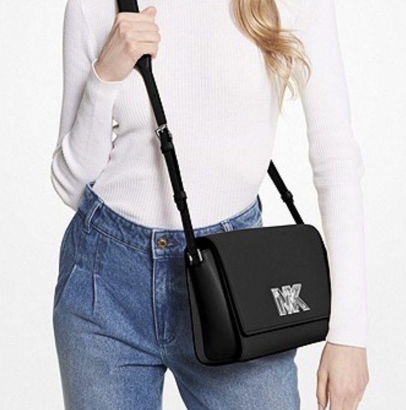 Micheal Kors Mimi Medium Leather Messenger Bag, Women's Fashion, Bags ...