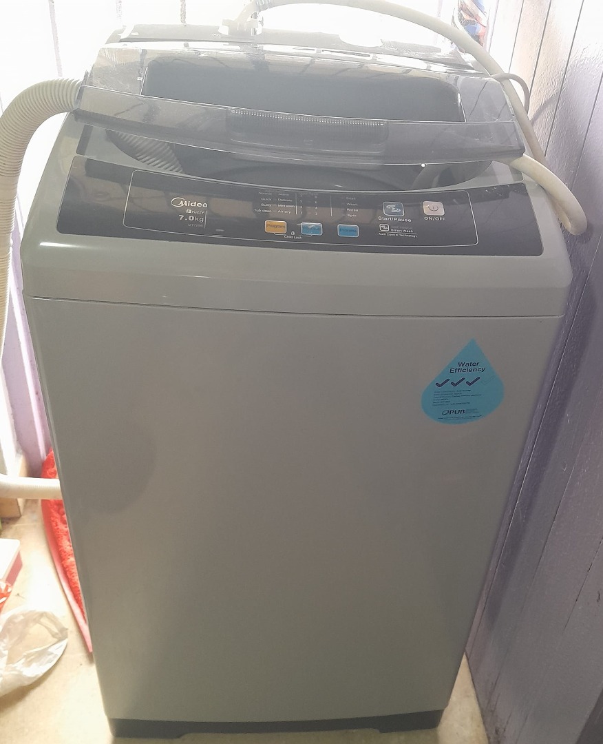 Midea Top Load Washing Machine 7Kg (MT720B)One month personal warranty, TV & Home Appliances