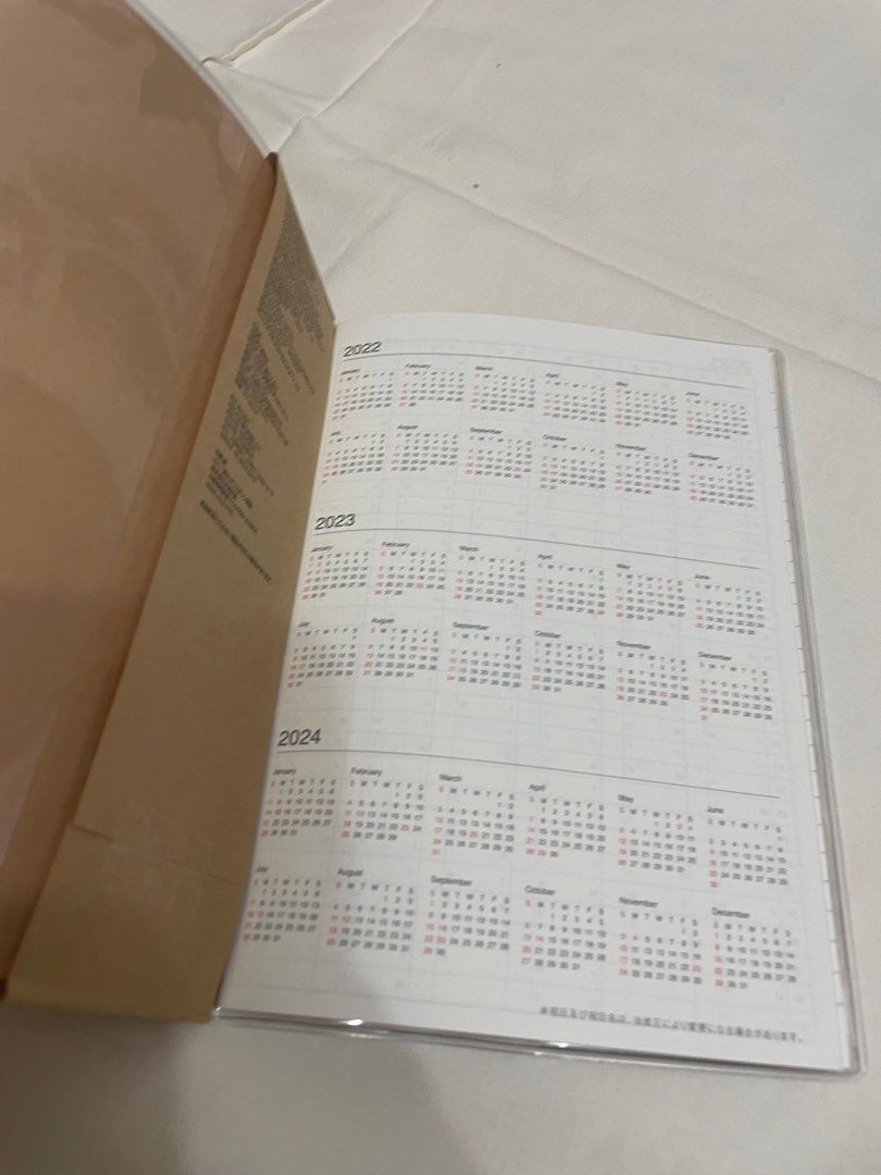 Muji 2023 Planner, Hobbies & Toys, Stationary & Craft, Stationery