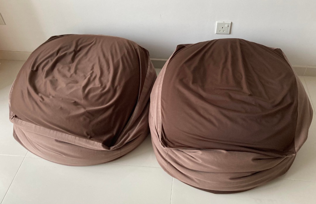 MUJI Bean bag set 2 for 50, Furniture & Home Living, Furniture, Sofas